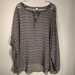 NWOT Old Navy sheer long sleeved blouse
